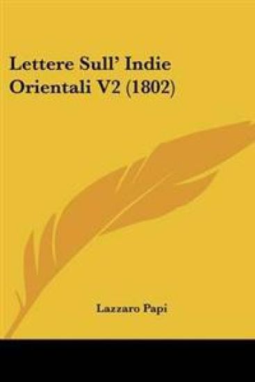 Lettere Sulla -- Indie Orientali V2 (1802)