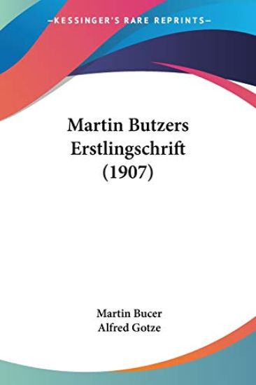 Martin Butzers Erstlingschrift