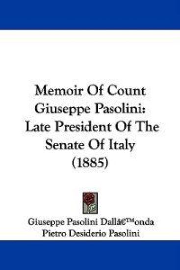 Memoir of Count Giuseppe Pasolini
