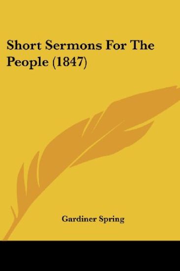 Short Sermons For The People (1847)