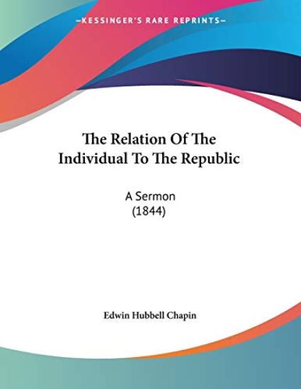The Relation of the Individual to the Republic