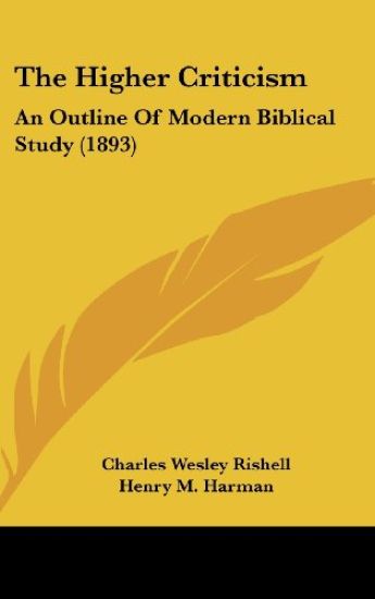 The Higher Criticism