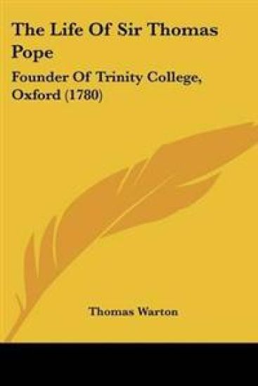 Life Of Sir Thomas Pope