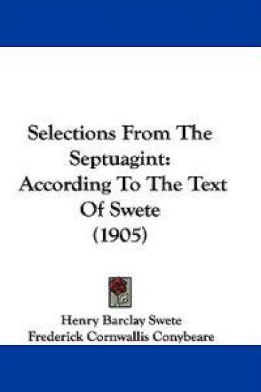 Selections From The Septuagint
