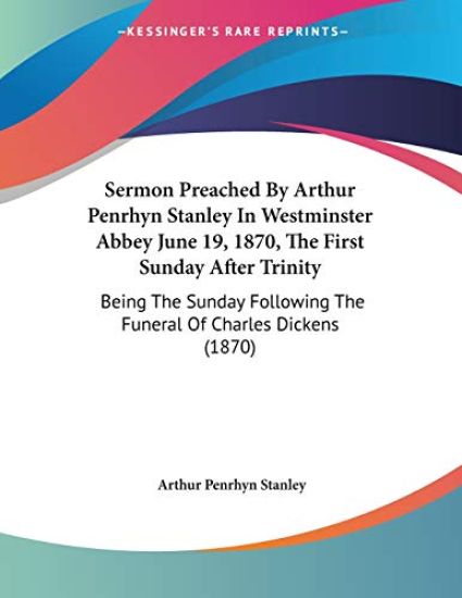 Stanley, A: Sermon Preached By Arthur Penrhyn Stanley In Wes