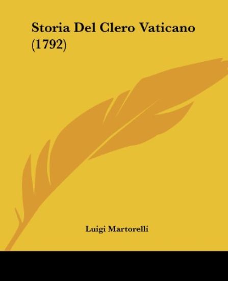 Storia Del Clero Vaticano (1792)