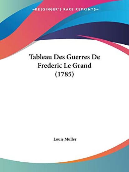 Tableau Des Guerres De Frederic Le Grand (1785)
