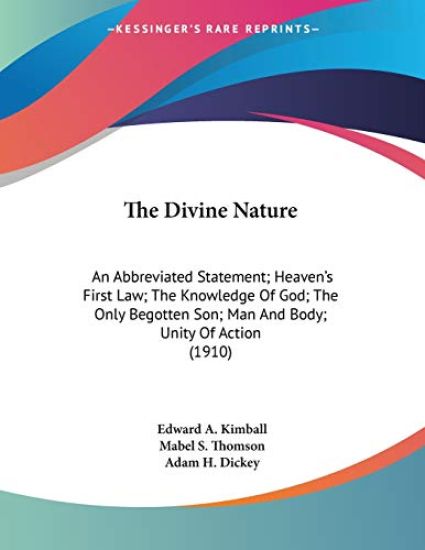The Divine Nature