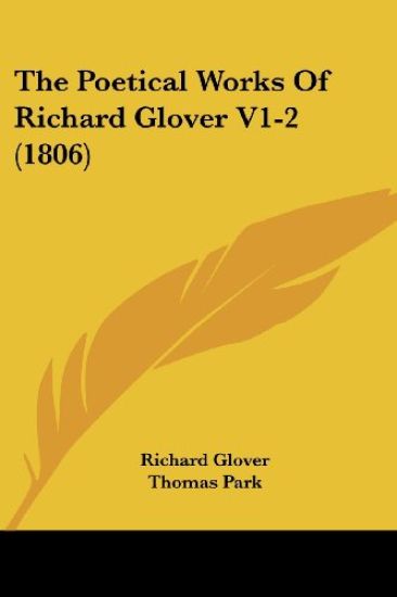 The Poetical Works Of Richard Glover V1-2 (1806)