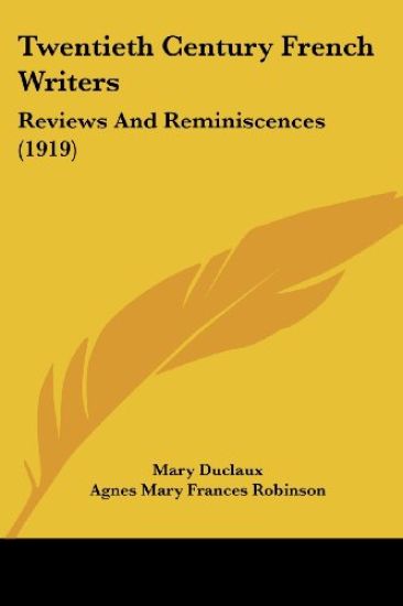 Twentieth Century French Writers