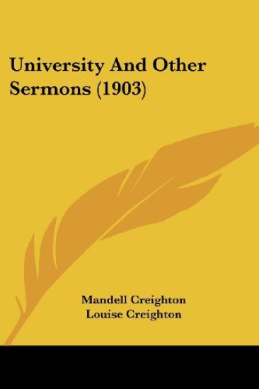 University And Other Sermons (1903)
