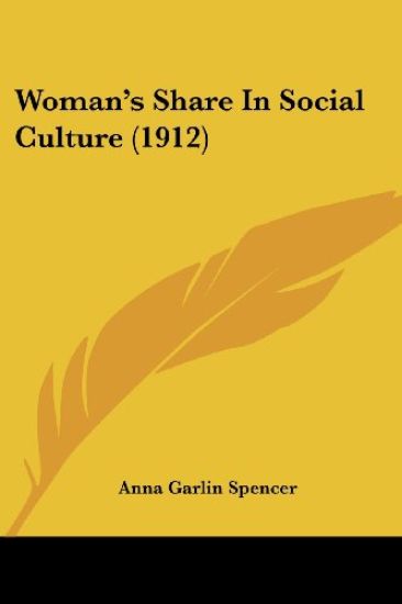 Woman's Share in Social Culture
