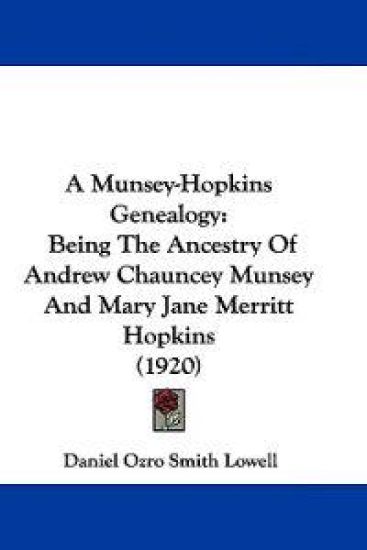 A Munsey-hopkins Genealogy