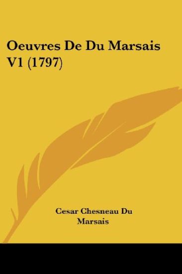 Oeuvres de Du Marsais V1 (1797)