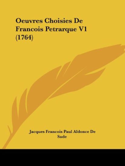 Oeuvres Choisies De Francois Petrarque V1 (1764)