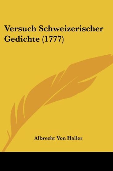 Versuch Schweizerischer Gedichte (1777)