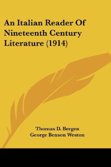 An Italian Reader of Nineteenth Century Literature