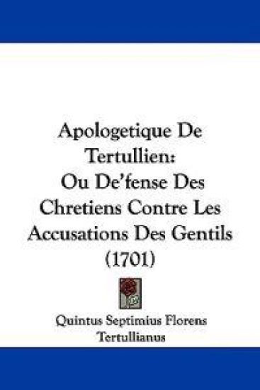 Apologetique De Tertullien