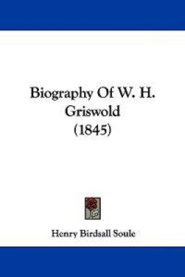 Biography of W. H. Griswold