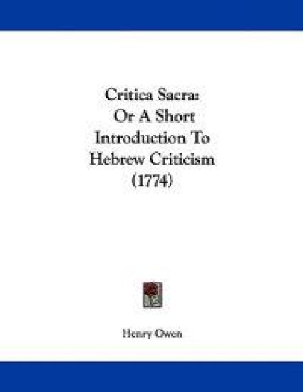 Critica Sacra