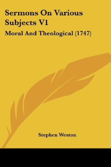 Sermons On Various Subjects V1