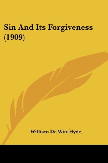 Sin And Its Forgiveness (1909)