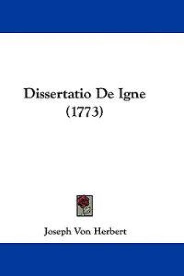 Dissertatio De Igne (1773)