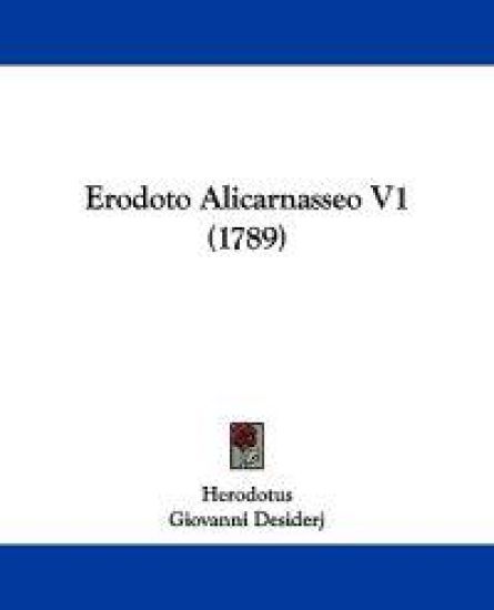 Erodoto Alicarnasseo V1 (1789)