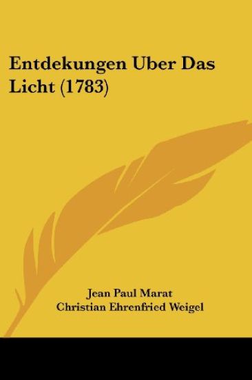 Marat, J: Entdekungen Uber Das Licht (1783)