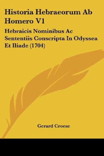Historia Hebraeorum Ab Homero V1