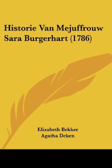 Historie Van Mejuffrouw Sara Burgerhart (1786)