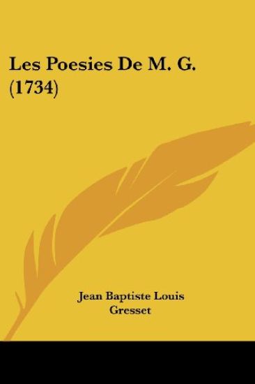 Les Poesies De M. G. (1734)