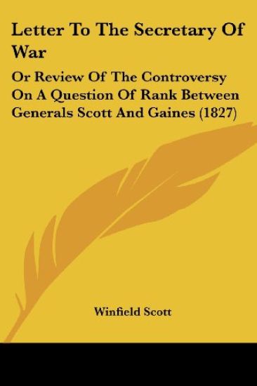 Letter To The Secretary Of War