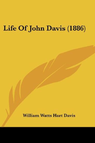 Life Of John Davis (1886)
