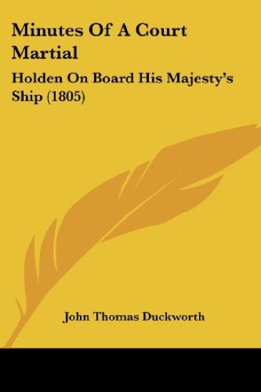 Minutes Of A Court Martial