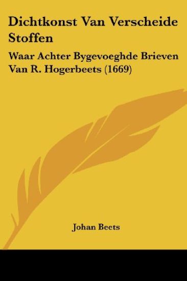 Dichtkonst Van Verscheide Stoffen