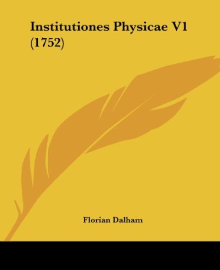 Institutiones Physicae V1 (1752)
