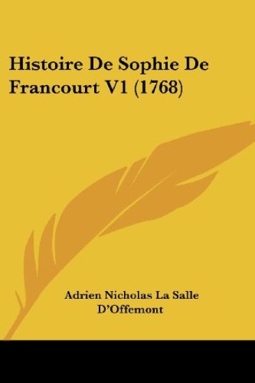 Histoire De Sophie De Francourt V1 (1768)