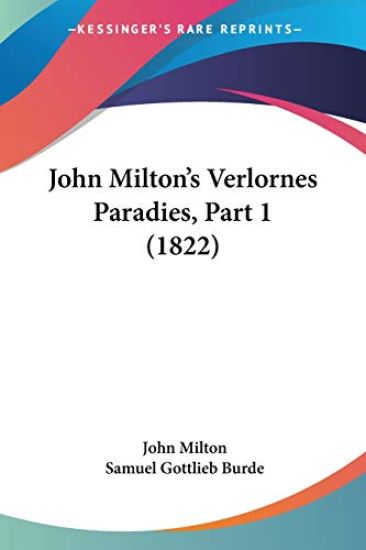 John Milton's Verlornes Paradies, Part 1 (1822)