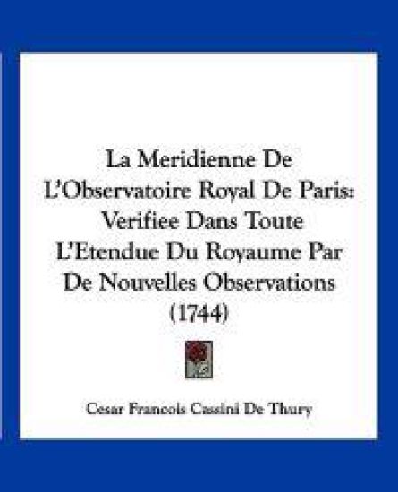 La Meridienne De L'Observatoire Royal De Paris