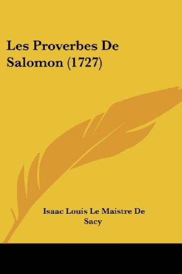 Les Proverbes De Salomon (1727)