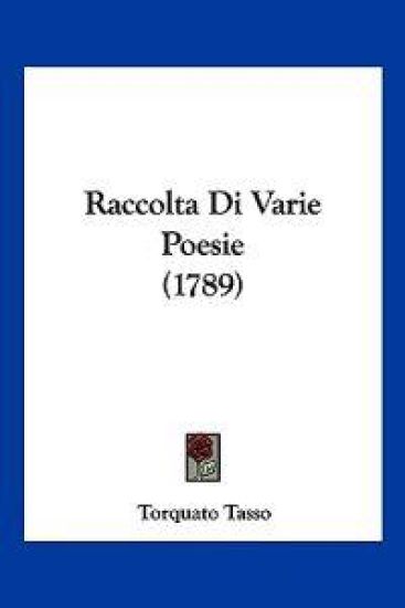 Raccolta Di Varie Poesie (1789)