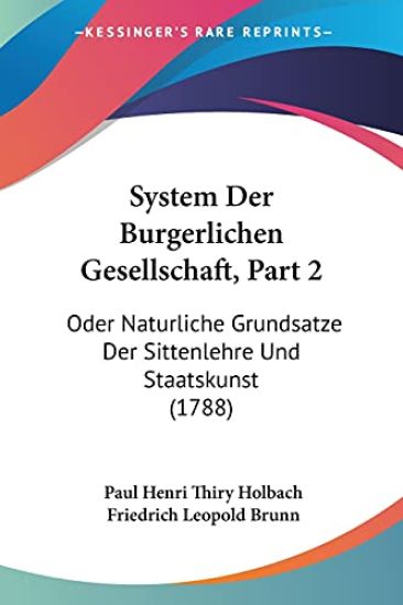 Holbach, P: System Der Burgerlichen Gesellschaft, Part 2