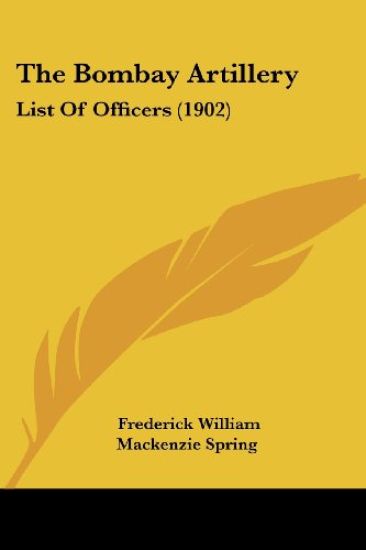 The Bombay Artillery