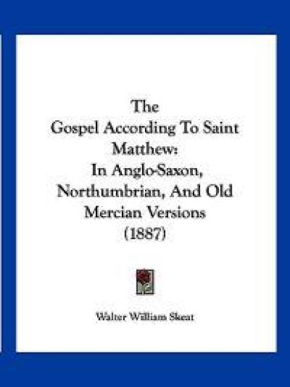 The Gospel According to Saint Matthew