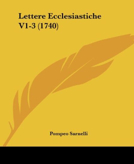 Lettere Ecclesiastiche V1-3 (1740)