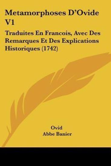 Metamorphoses D'Ovide V1