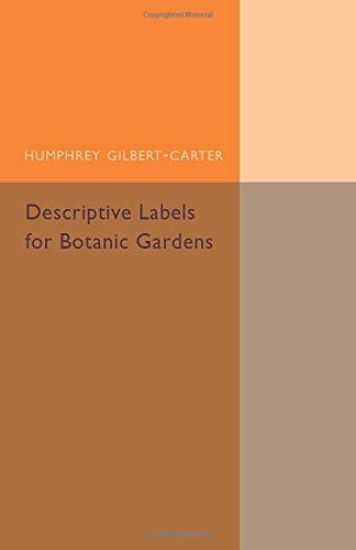 Descriptive Labels for Botanic Gardens