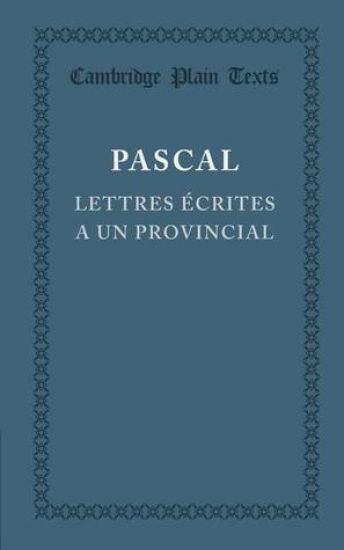 Lettres écrites a un provincial