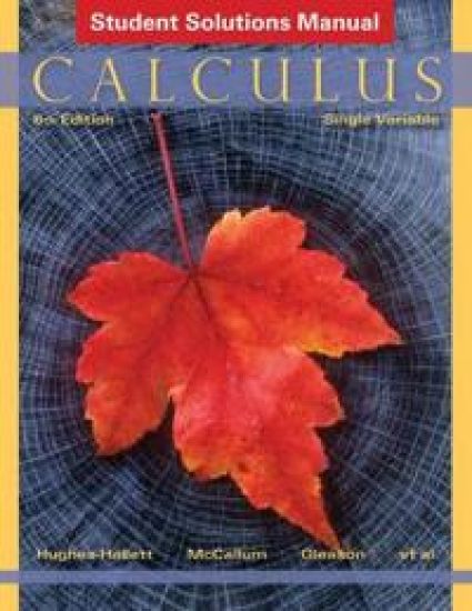 Calculus Single Variable 6E Student Solutions Manual